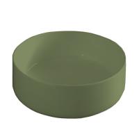 Раковина ArtCeram Cognac COL001 44 34 накладная, без отв., без перелива, на столешницу, Saniglaze, Ø42xh16 см, salvia