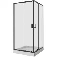 Душевой уголок Niagara Nova NG-6808-08 BLACK 90×90 профиль черный, стекло прозрачное