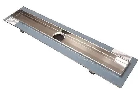 душевой лоток tece tecedrainline 600700 70 см, прямой, без крышки, с гидроизоляцией seal system, серебристый металлик