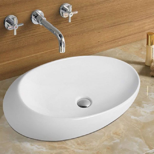 раковина в ванную накладная ceramalux 70 см 7807 белая