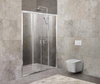 Душевая дверь BelBagno Unique 180 UNIQUE-BF-2-150/180-C-Cr профиль Хром стекло прозрачное