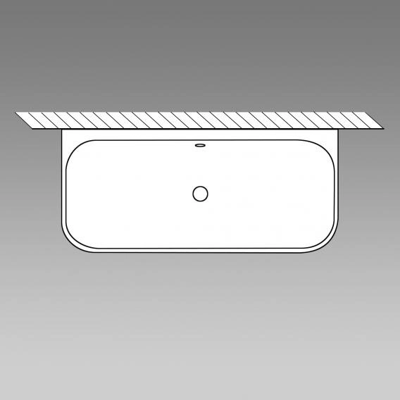 ванна из искусственного камня duravit durasquare 180x80 (700429)