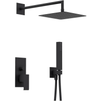 Душевая система Cezares Porta PORTA-DSIPQ-25-NOP Черная матовая