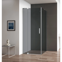 Душевой уголок 90-100x99,5 см Cezares SLIDER-AH-1-100-90/100-GRIGIO-Cr графитовое