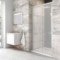 Дверь для душевой кабины в нишу Ravak Blix BLDP2-110 0PVD0U00ZG Grape, профиль сатин