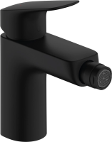 Смеситель Hansgrohe Logis 71200670 для биде, с донным клапаном, черный матовый