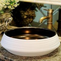 Раковина в ванную накладная CeramaLux 41 см J2094 розовая