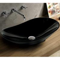 Раковина в ванную накладная CeramaLux 61 см 7811AB черная глянцевая