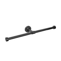 Держатель для туалетной бумаги Bertocci Cinquecento 110 0505 0800 двойной, подвесной, цвет: черный матовый