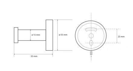 Крючок Bemeta DARK 104106060 Черный