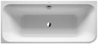 Акриловая ванна Duravit Happy D.2 Plus #7004498 180x80см, с панелью, в левый угол, цвет черная \ белая