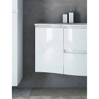 Подвесной шкаф Cezares Vague 34 L 44228 Bianco lucido