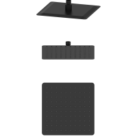 Верхний душ Wonzon & Woghand WW-88DP06-MB 250 мм, черный матовый