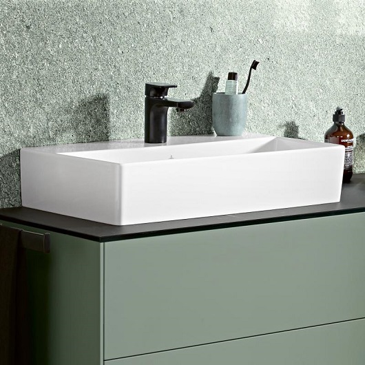 раковина накладная villeroy & boch memento 2.0 4a226lrw stone white, ceramicplus