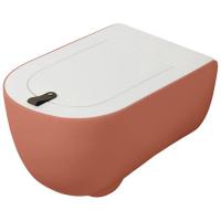Artceram Artceram THE ONE Унитаз подвесной безободковый , 52х35см, с креплениями, цвет: rosso corallo