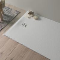 Душевой поддон Globo Docciapietra 120×90х3см., из минерального мрамора, цвет: белый