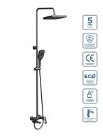 Душевая система BelBagno Due DUE-VSCM-GM цвет Оружейная сталь