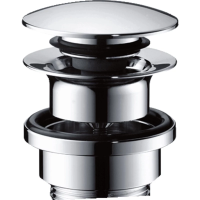 Донный клапан Hansgrohe 50100800 для раковины, универсальный, клик клак, хром