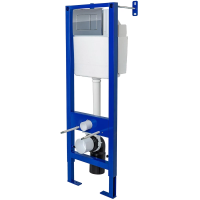 Инсталляция Berges Atom 410 040331 для унитаза с клавишей смыва Хром