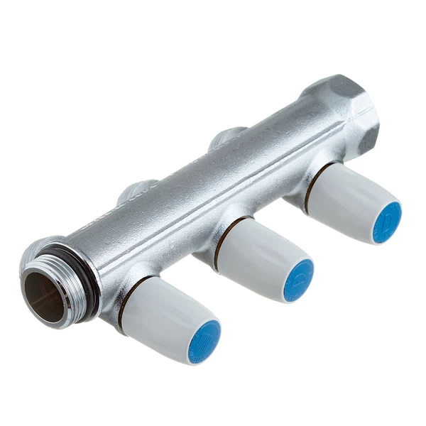 коллектор tiemme 3/4 вр(г) х 3 выхода 3/4 нр(ш) ек х 3/4 нр(ш) регулируемый (1860011/1877k50050503)