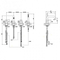 смеситель на борт ванны gessi gessi316 54037#707
