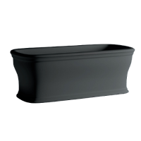 Ванна из материала Livingtec Artceram Neo 180х85 см, ACW003 17 чёрная матовая