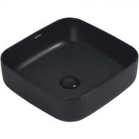 Раковина 38.5x38.5 см Abber Rechteck AC2211MB, черный матовый