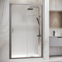 Душевая дверь в нишу RGW Passage PA-14 Gr 130 см, профиль серый, стекло прозрачное