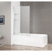 Шторка на ванну Cezares Stream VFS-11 90 профиль Хром стекло прозрачное