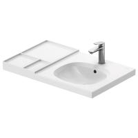 Раковина Duravit Aurena 238880AA00 подвесная, 80x50 см, правая, с 1 отв под смеситель, белая с покрытием HygieneGlaze