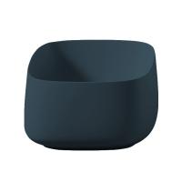 Раковина ArtCeram Cognac Quadro COL006 42 00 накладная, без отв., без перелива, на столешницу, Saniglaze, 43x43xh22.5 см, petrolio (нефть)