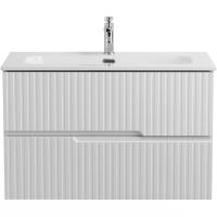 Тумба под раковину Cezares Duet-N 80 DUET-N-800-2C-SO-BO подвесная Bianco Opaco