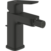 Смеситель Grohe Cubeo 1018102430 для биде, с донным клапаном, черный матовый