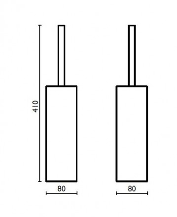 Ёршик для унитаза Bagno & Associati Quattro QU25351