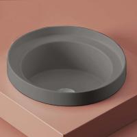 Раковина, Artceram, FUORI SCALA, шг 400*400, отверстия для смесителя-отсутствуют, цвет раковины-Grey Olive (Grigio Oliva)