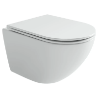 Унитаз подвесной Ceramicanova Вихрь (Whirl), торнадо 3.0, сиденье микролифт, белый, CN11007T