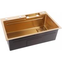 Кухонная мойка Abber Wasser Kreis AF2194G 68x46 см, золотой матовый