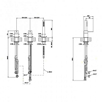 смеситель на борт ванны gessi gessi316 54043#707