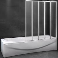 Шторка на ванну Cezares Relax 120 R RELAX-V-5-120/140-P-Bi-R профиль Серый стекло рифленое