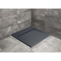 Душевой поддон из литьевого мрамора 90×90 см Radaway Teos C Anthracite HTC9090-64