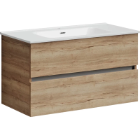 Тумба под раковину SANCOS Urban 890х450х550, c двумя ящиками, дуб галифакс натуральный, арт. UR90EG Тумба под раковину SANCOS Urban 890х450х550, c двумя ящиками, дуб галифакс натуральный, арт. UR90EG