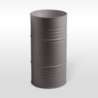 Раковина напольная Kerasan Artwork Barrel 4742K89, 45 x h90 см, слив в пол, цвет: Ferro matt