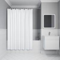Штора для ванной, 200х180 см IDDIS DW01P18i11 Полиэстер, белый