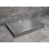 Душевой поддон 100×80 см Radaway Doros D Compact Stone Anthracite SDRD1080-05-64S