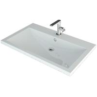 Раковина полувстраиваемая из искусственного мрамора Art&Max AM-LAV-750-MR-A для мебели Platino