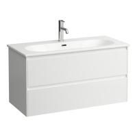 Тумба с раковиной Laufen Lua 8.6008.8.260.104.1 100 см цвет: белый матовый