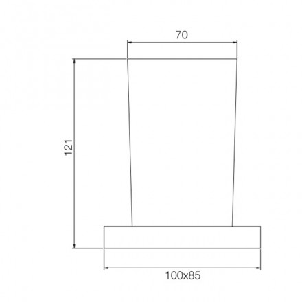 Стакан для зубных щёток Fima Carlo Frattini Quadra F6023/1CR