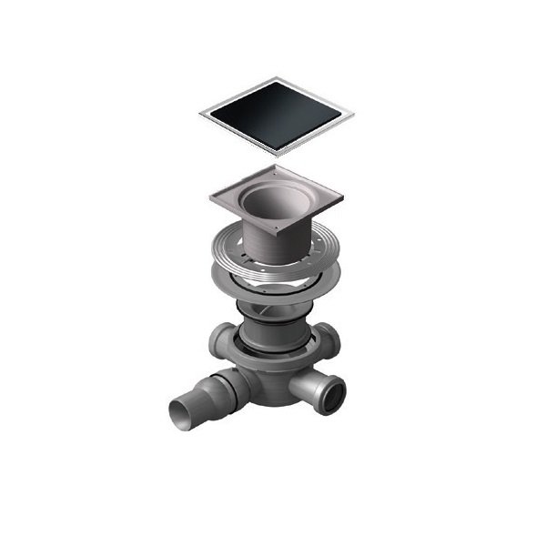 трап для душа pestan confluo standard 10x10 black glass 3 13000091