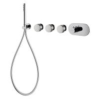 Смеситель для душа Fima Carlo Frattini So F3178X3CR встроенный, термостатический, 3 запорных вентиля, с душевым комплектом, цвет хром