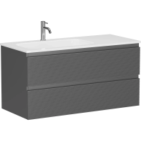 Тумба под раковину Sancos Folk 100 L FL100LGS подвесная Grey soft